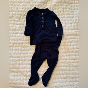 Navy Lou Lou and Company Top and Bottom Set